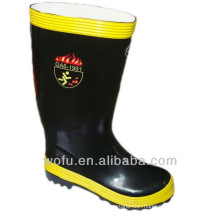 Polythene rubber fire boots for fire fighting